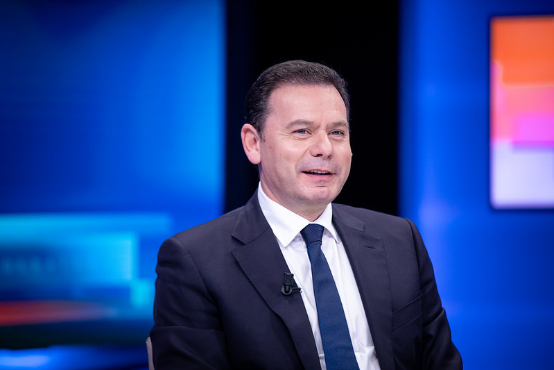 Luís Montenegro, líder da Aliança Democrática, no Debate com a IL