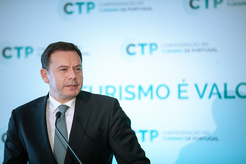 Luís Montenegro, líder da Aliança Democrática, no almoço da CTP