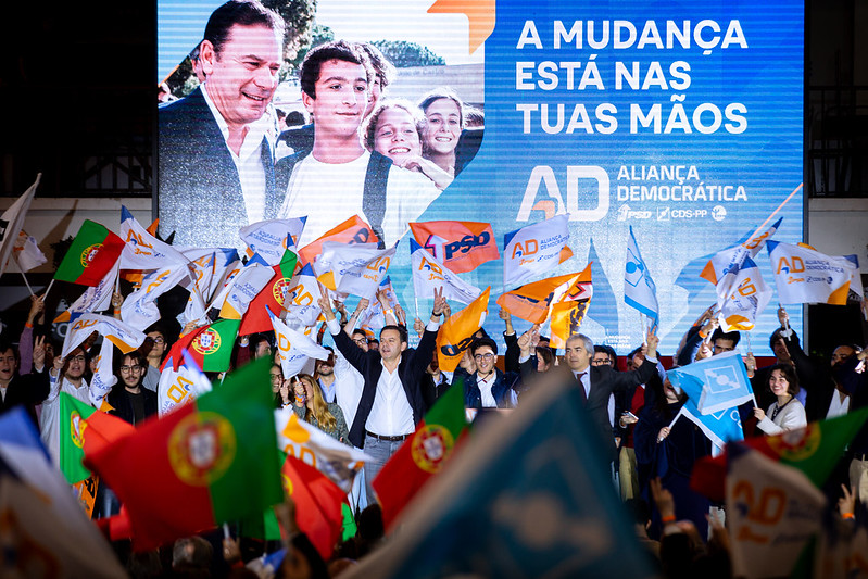 Luís Montenegro, líder da Aliança Democrática, no Jantar-Comício em Cascais