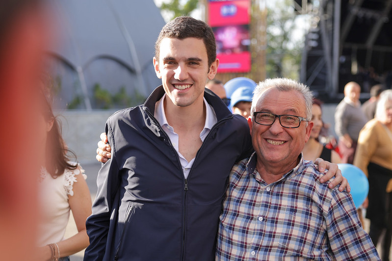 Sebastião Bugalho em visita a Feira de Maio em Leiria