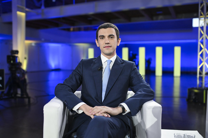 Sebastião Bugalho, no Debate das Europeias 2024, na RTP / RTP 3