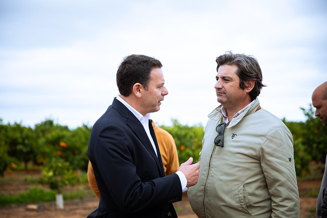 Visita a exploração de laranjas em Silves